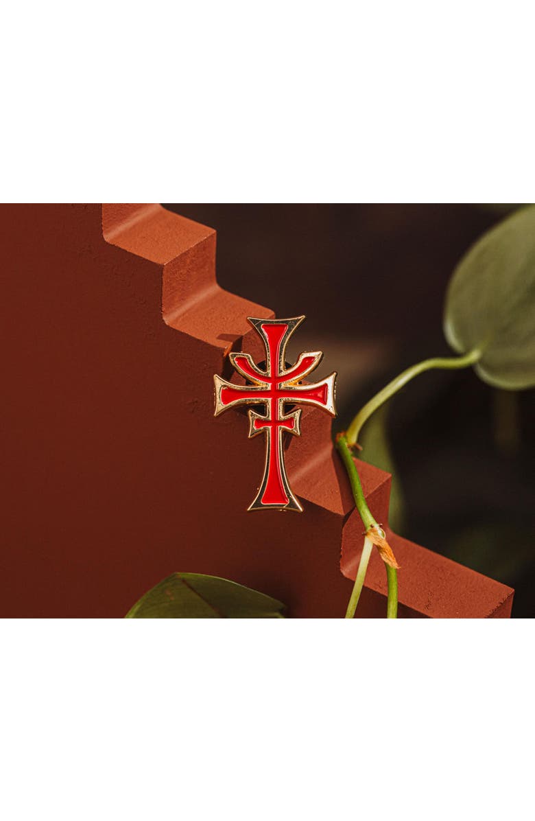 Toynk Indiana Jones and the Last Crusade Brotherhood of Cruciform Enamel Pin, Alternate, color, Red