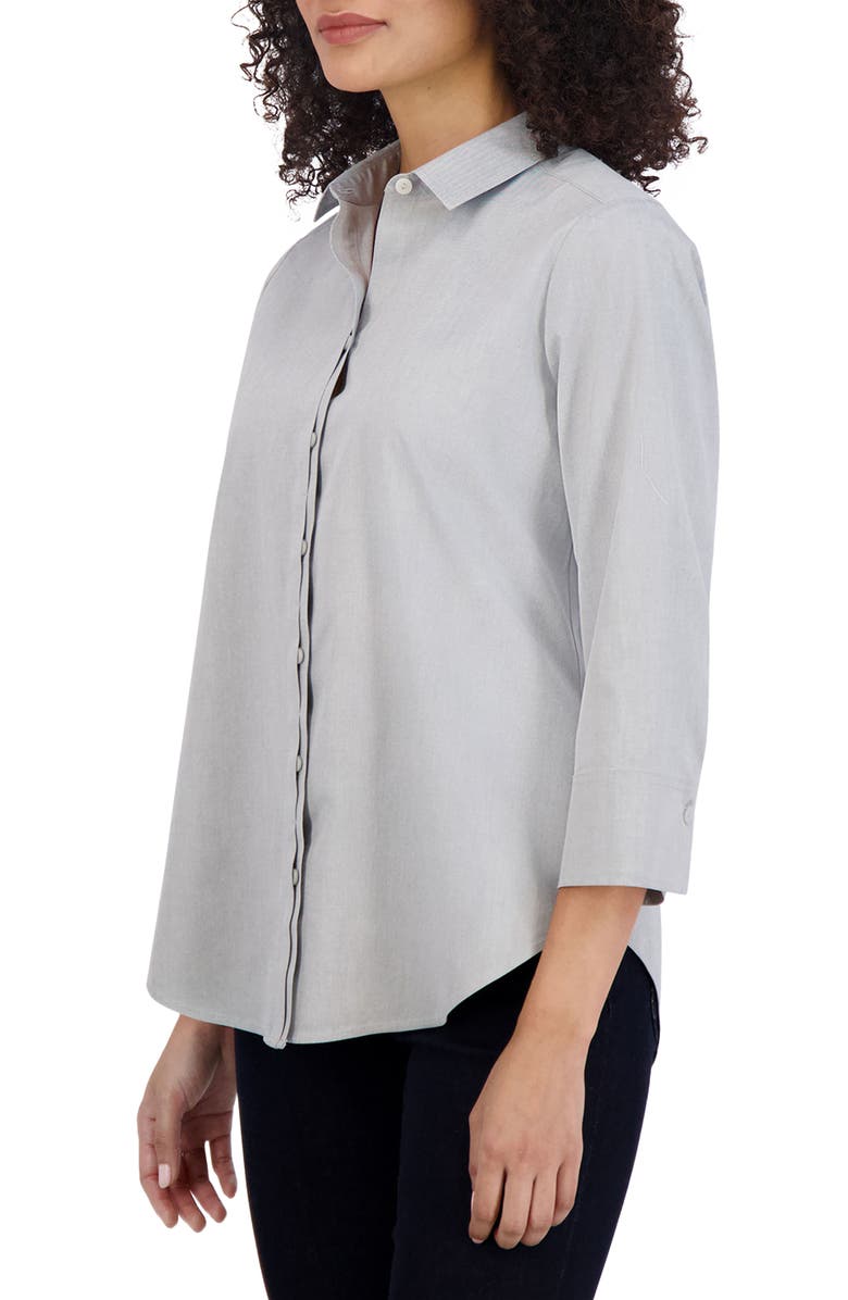 Foxcroft Charlie Cotton Button-Up Shirt, Alternate, color, 