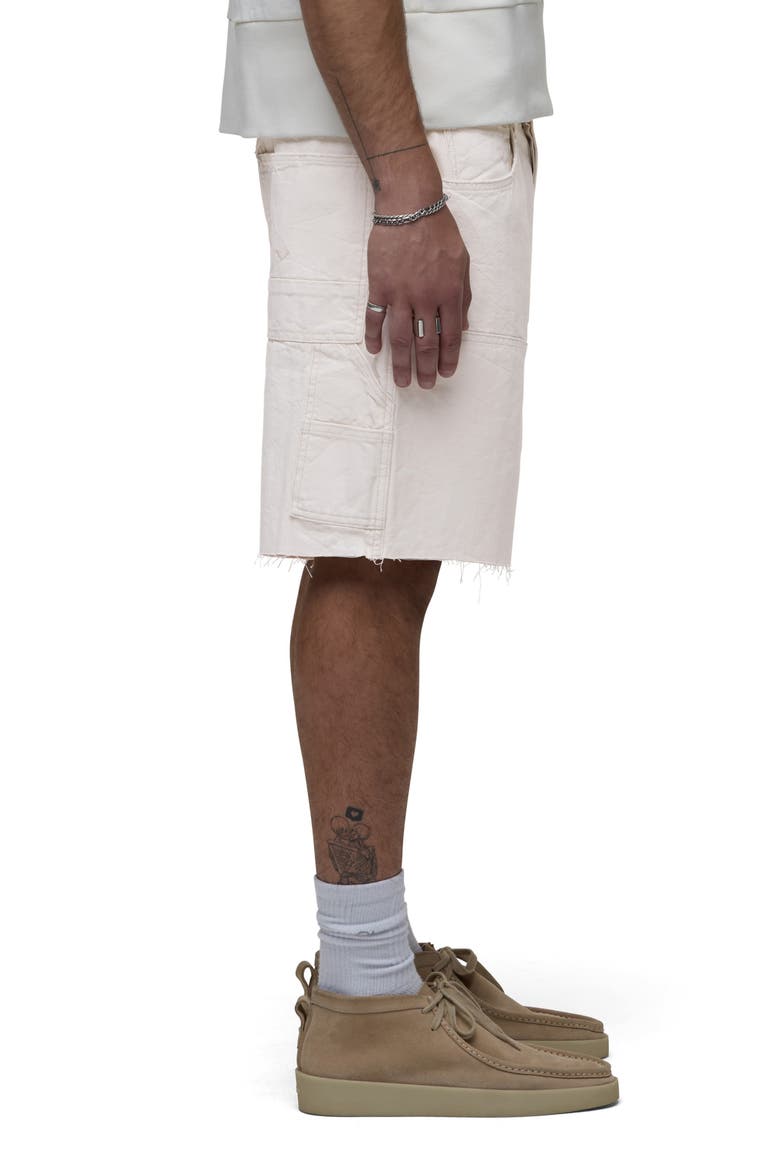 Carpenter Denim Shorts, Alternate, color, ECRU