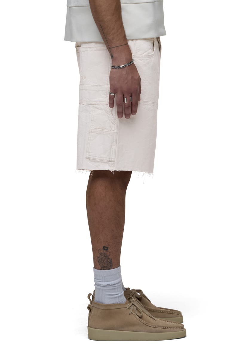 Hudson Jeans Carpenter Denim Shorts, Alternate, color, Ecru