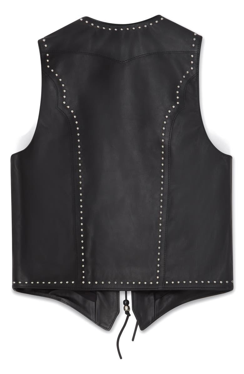 BLK DNM 67 Leather Vest, Alternate, color,