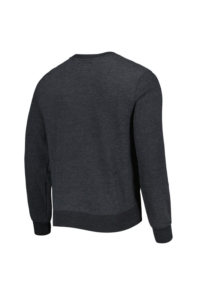 Men's '47 Heathered Black Las Vegas Raiders Bypass Tribeca Pullover Sweatshirt, Alternate, color, Black