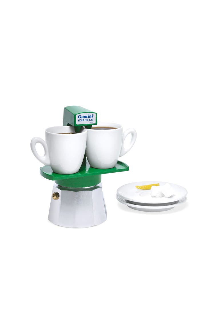 Design Store Gemini Espresso Maker, Alternate, color, GREEN