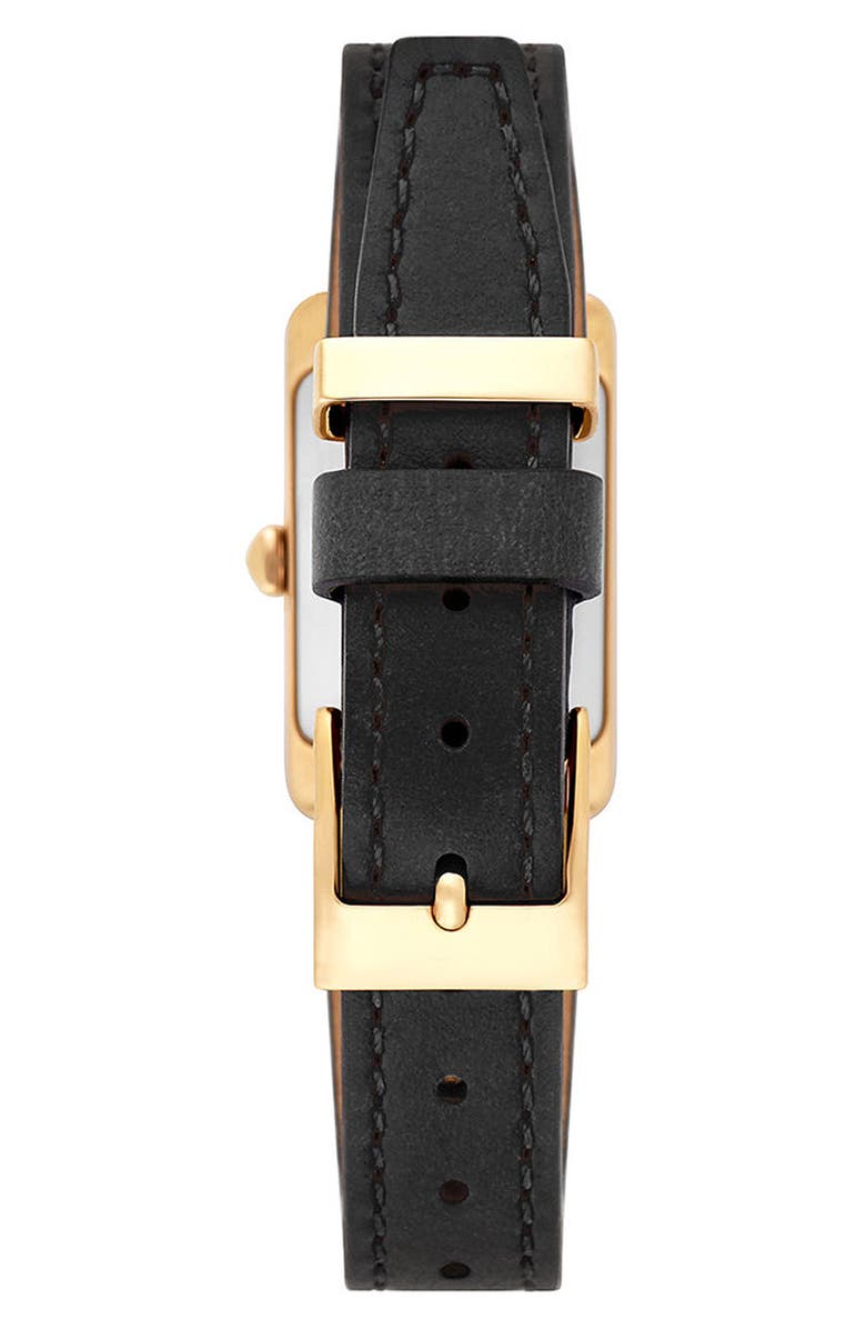 Rebecca Minkoff Moment Leather Strap Watch, 19mm x 30mm, Alternate, color, 