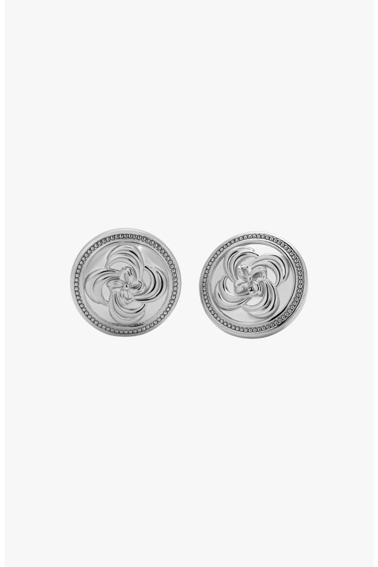 Giselle Earrings, Main, color, White Gold