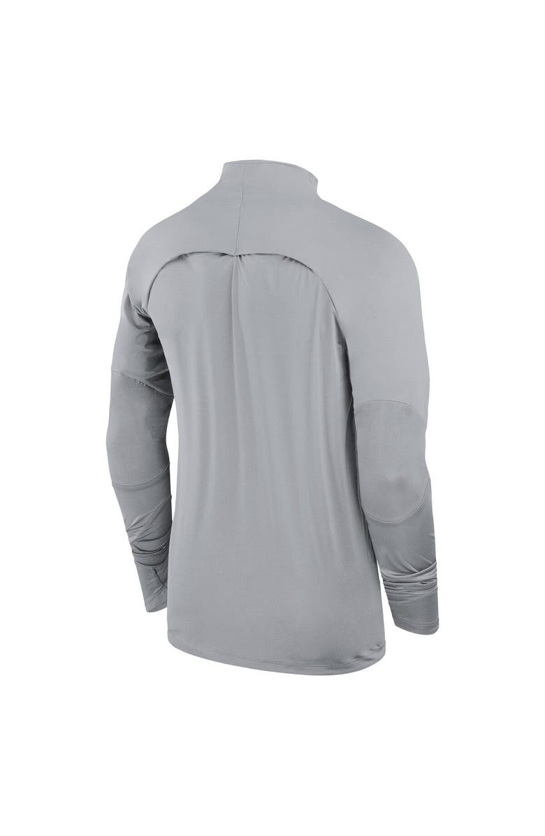 Nike Men's Nike Gray Liverpool 2023/24 Strike Drill Raglan Quarter-Zip Top, Alternate, color,