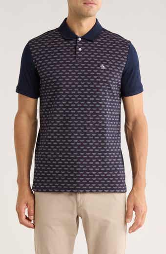 Original Penguin Diamond Cotton Jacquard Knit Polo