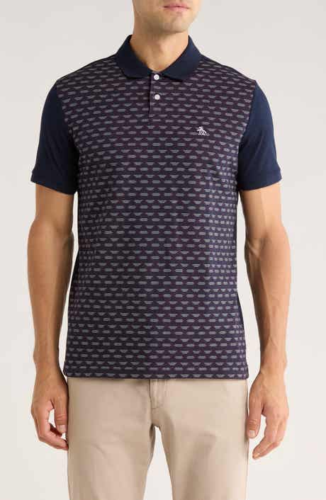 Original Penguin Diamond Cotton Jacquard Knit Polo