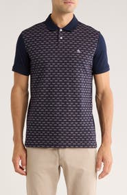 Original Penguin Diamond Cotton Jacquard Knit Polo
