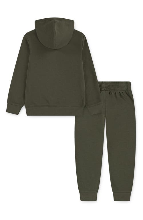 Nike Kids' Futura Logo Fleece Sweatshirt & Joggers Set In Green