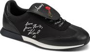 KARL LAGERFELD PARIS Midwood Embroidered Lace-Up Sneaker