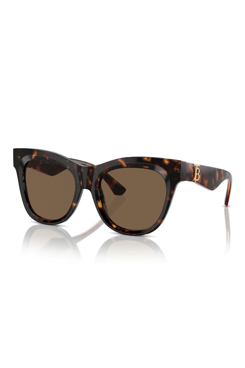 54mm Square Sunglasses, Alternate, color, DK HAVANA