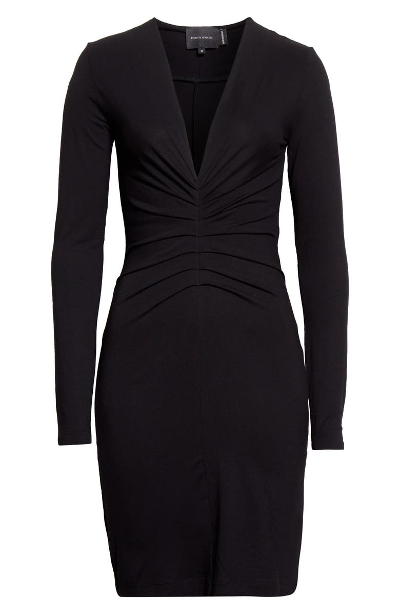 Birgitte Herskind Anna Gathered Long Sleeve Body-Con Dress, Alternate, color, 
