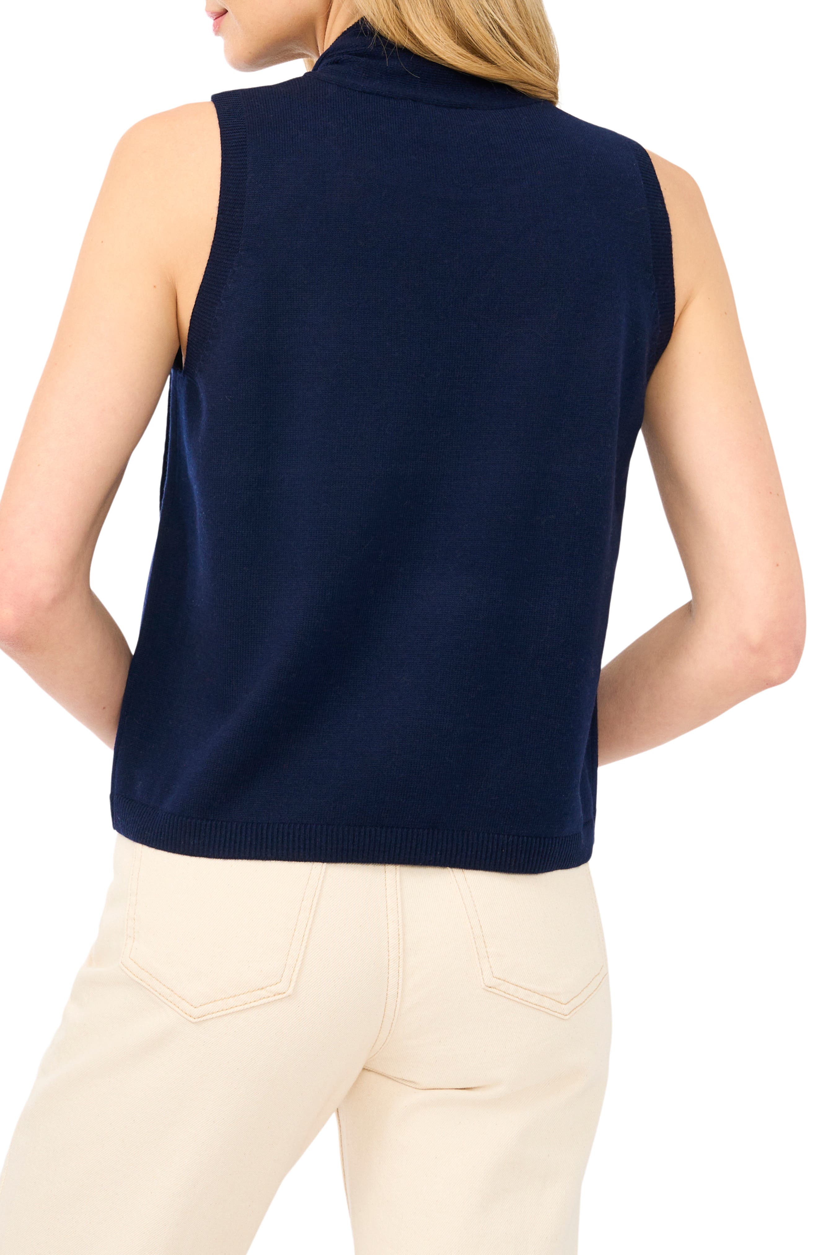 Tie Neck Sweater Tank - image 4