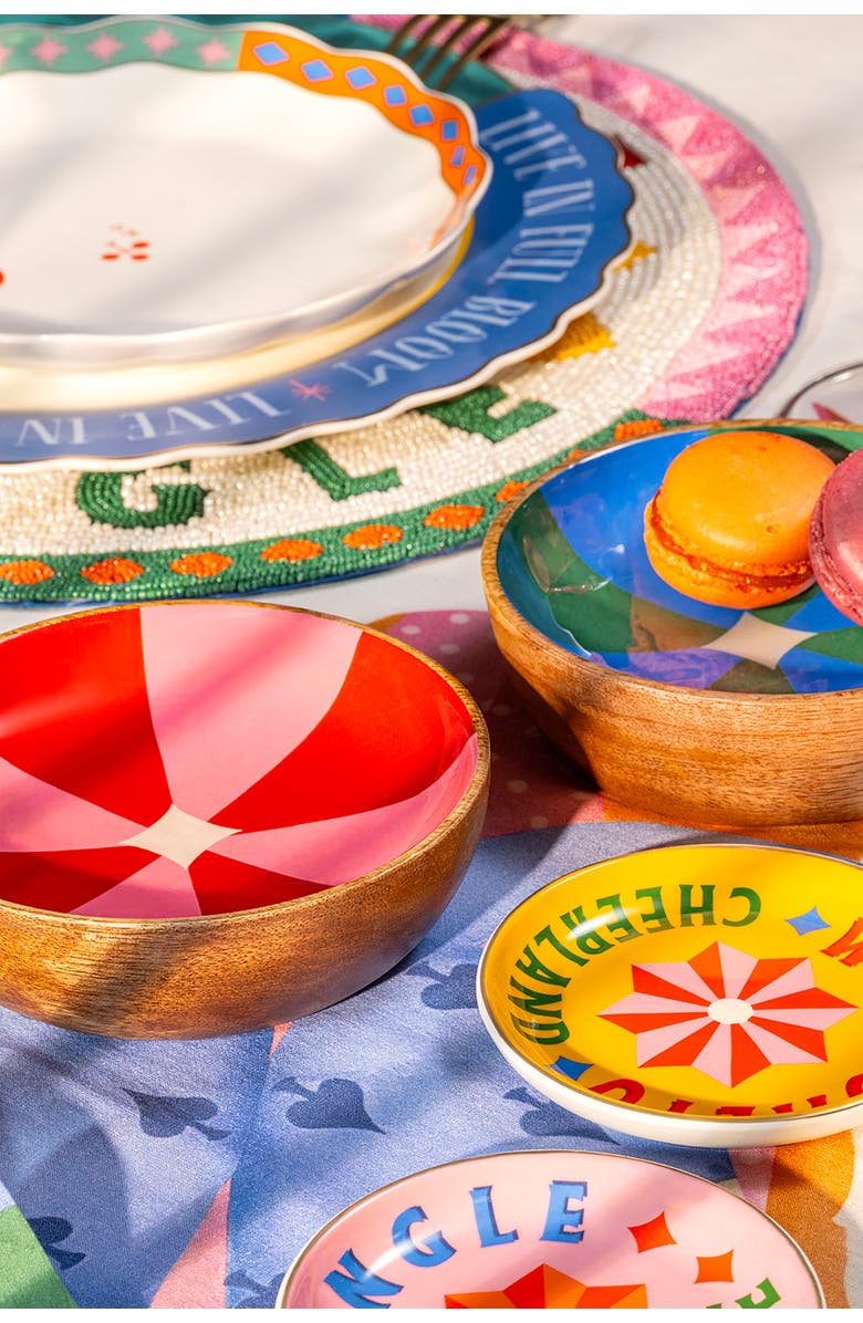 Zsa Zsa Zsu Lakri Mango Wood Bowl Set of 2, Alternate, color,