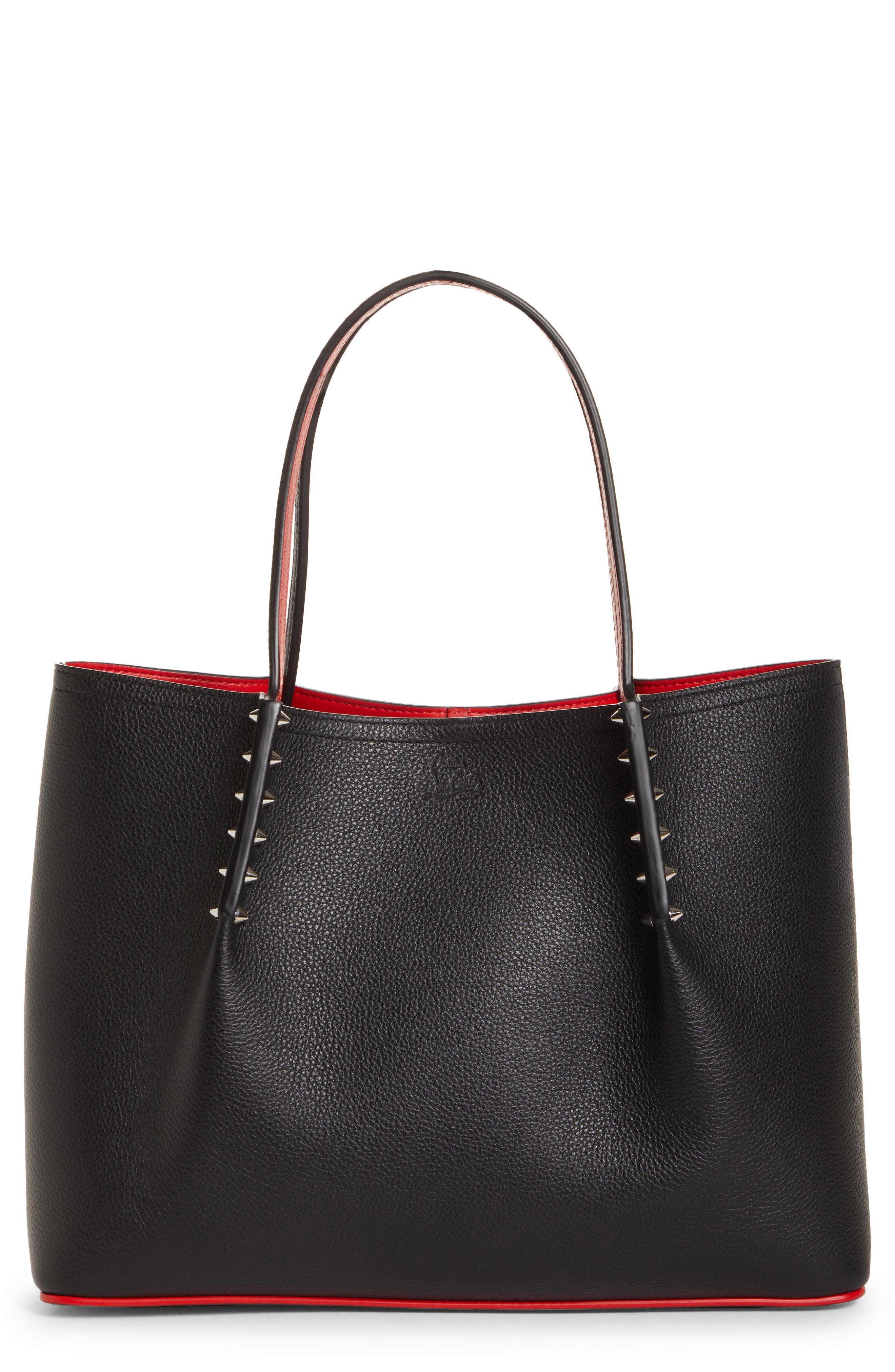 Christian Louboutin Small Cabarock Empire Calfskin Tote, Main, color, 