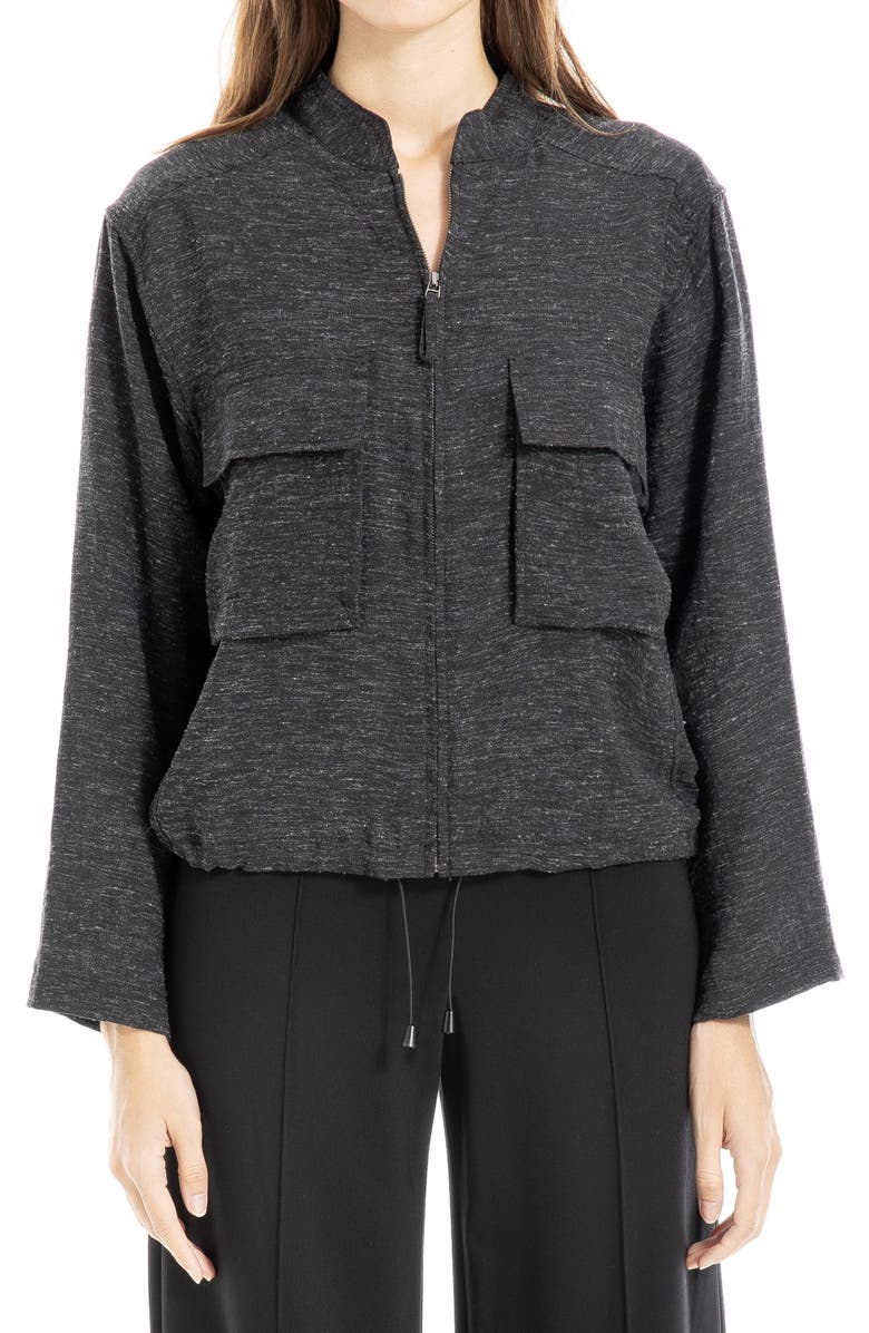 MAX STUDIO Space Dye Crop Utility Jacket, Alternate, color,