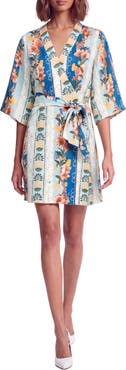 Celina Moon Carly Wrap Minidress