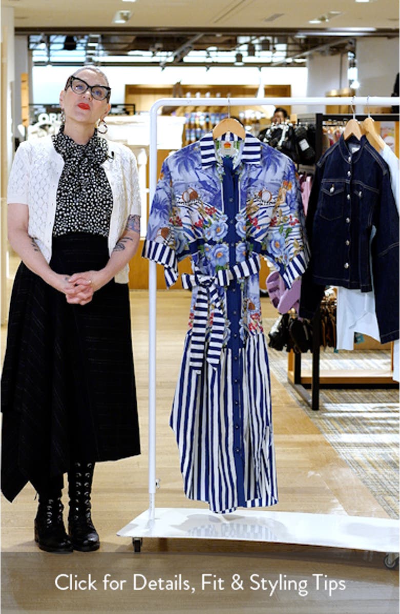 Fresh Table Scarf Cotton Shirtdress Dress, sales video thumbnail