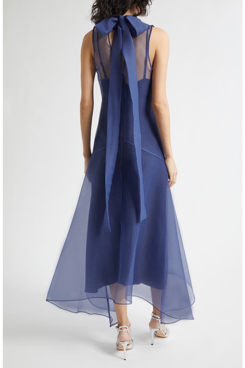Auden Sleeveless Chiffon Gown, Alternate, color, NAVY