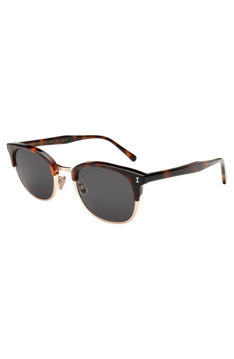Illesteva Stockholm Sunglasses, Alternate, color, Black / Gold