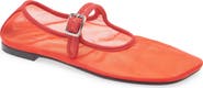 Sandy Liang Mesh Mary Jane Flat