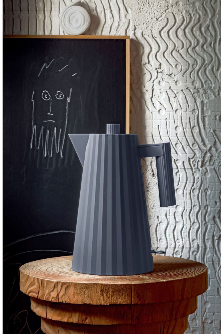 Plissé Electric Kettle, Alternate, color, GRAY