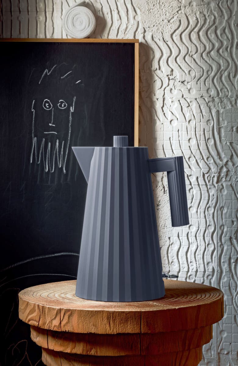 ALESSI Plissé Electric Kettle, Alternate, color, Gray