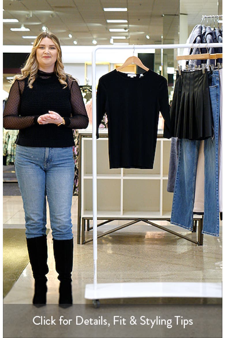 Elbow Sleeve Crewneck Top video