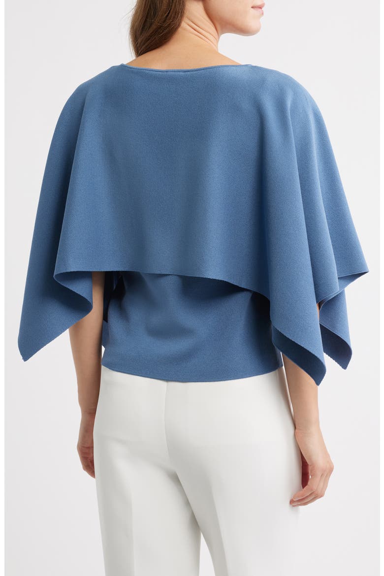 Boat Neck Sweater Cape, Alternate, color, DUTCH BLUE