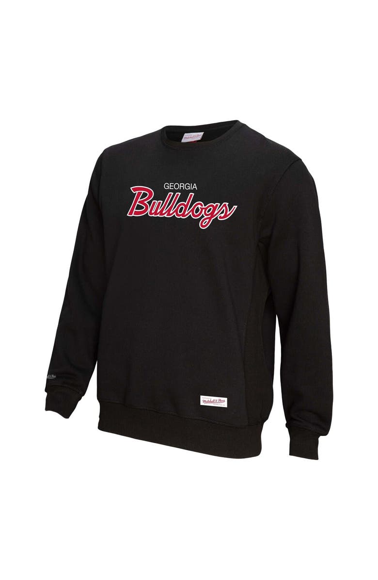 Mitchell & Ness Men's Mitchell & Ness Black Georgia Bulldogs Elite Script Pullover Sweatshirt, Alternate, color, Black
