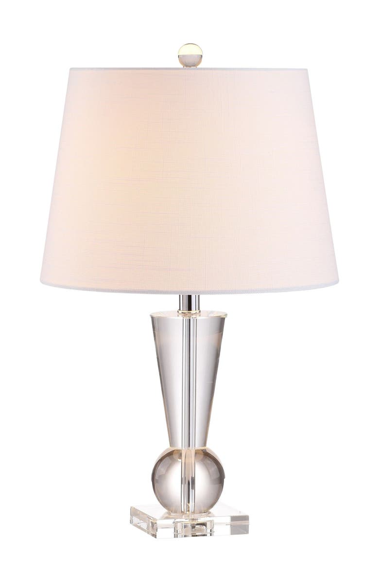 JONATHAN Y Wynne 22" Crystal LED Table Lamp, Clear, Main, color, Clear