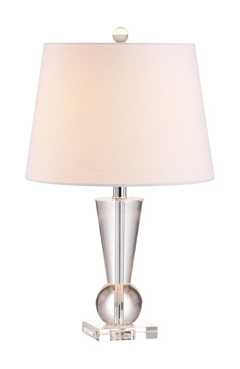 Wynne 22" Crystal LED Table Lamp, Clear
