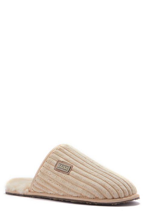Twinface Sheepskin Genuine Shearling Lined Scuff Slipper