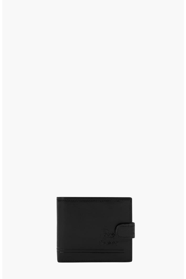 Gentleman Trifold Leather Wallet 564, Main, color, Black