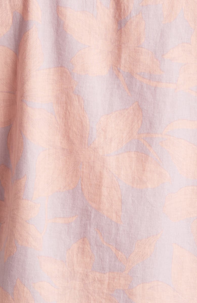 Rails Carson Floral Short Sleeve Linen Blend Button-Up Shirt, Alternate, color, 