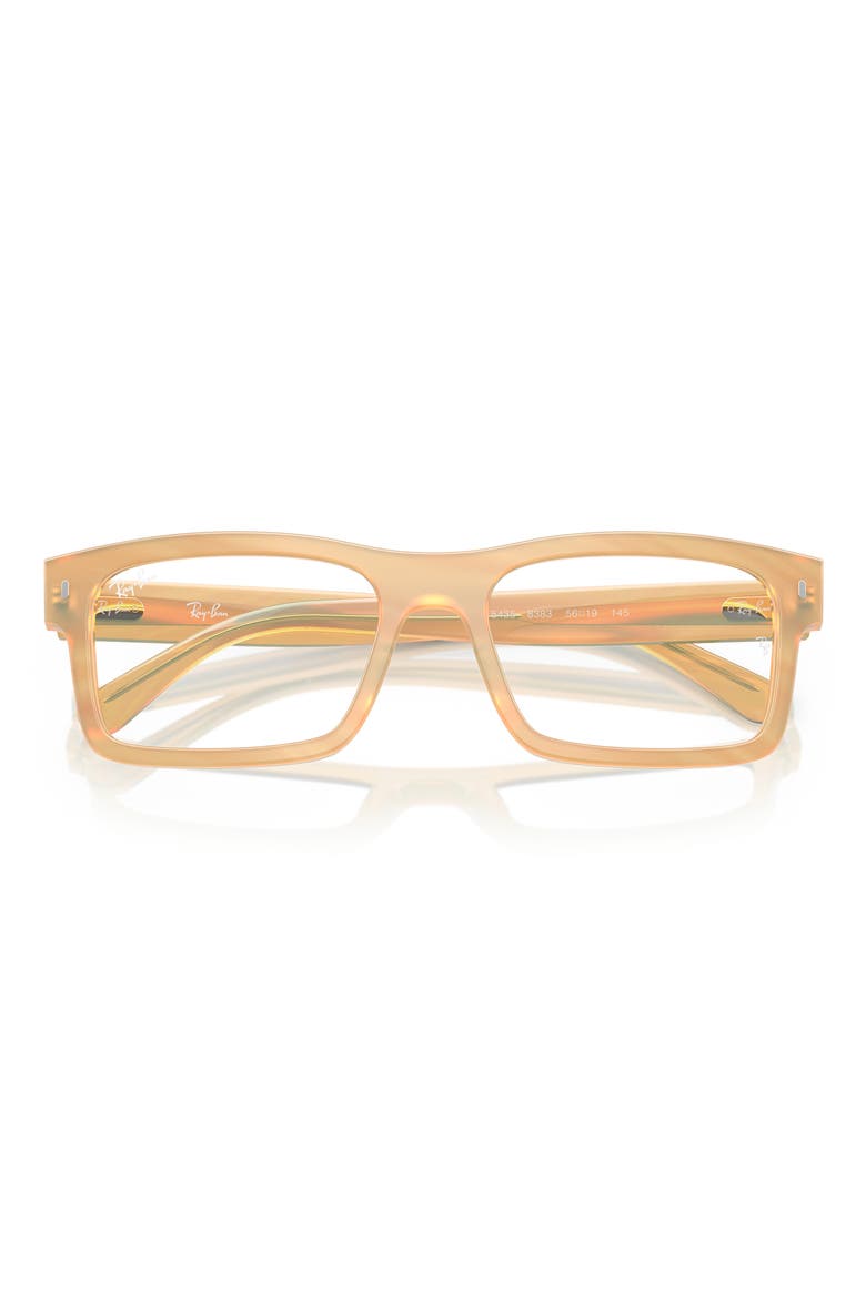 RB5435 54mm Rectangle Optical Glasses, Alternate, color, BROWN