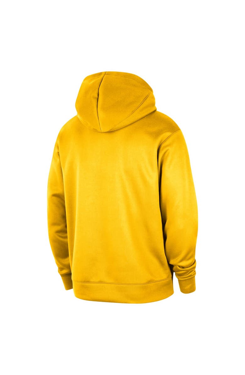 Nike Men's Nike Gold Indiana Pacers 2024/25 Spotlight On-Court Practice Performance Pullover Hoodie, Alternate, color, 