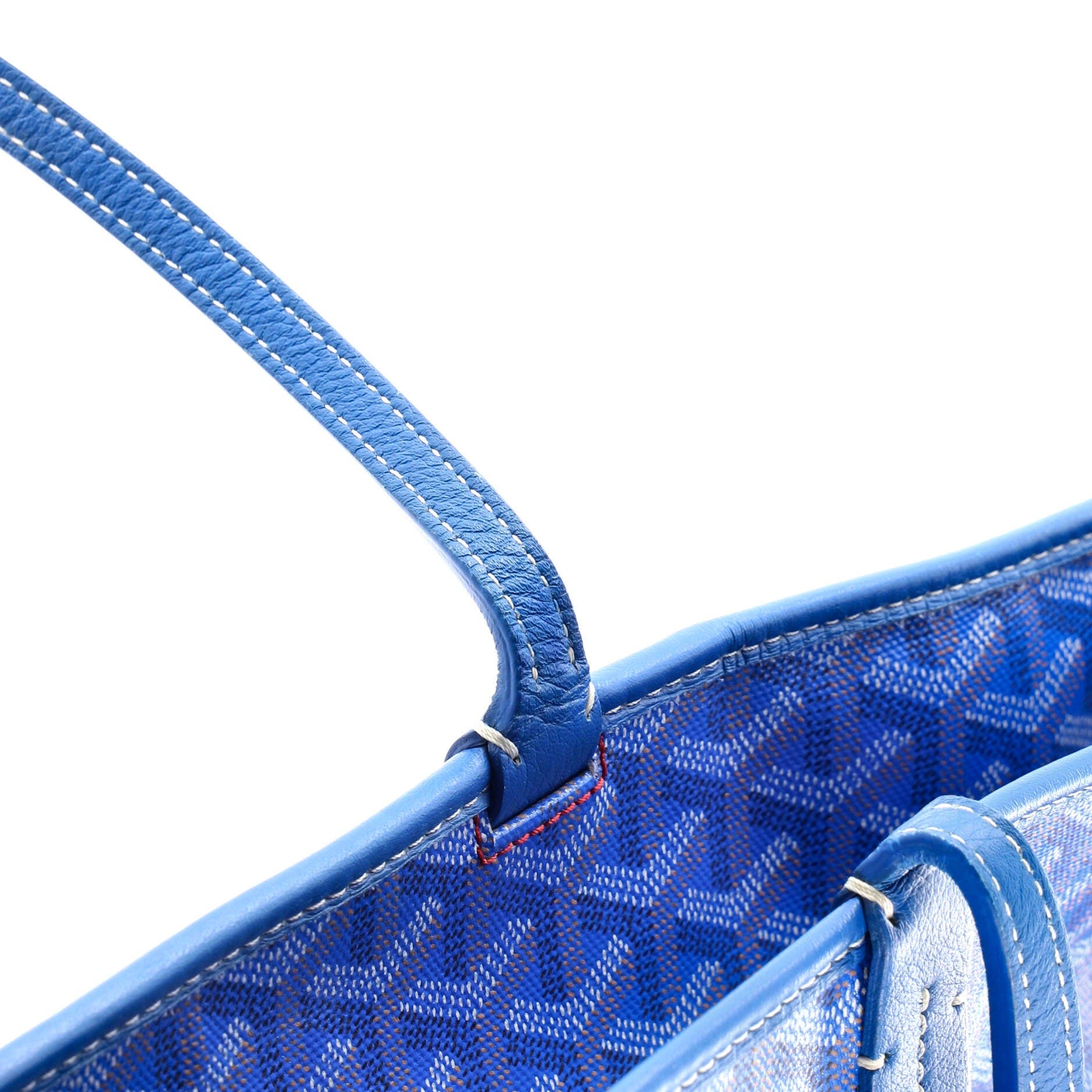 Pre-Owned Goyard Artois Tote Coated Canvas MM, Alternate, color, Blue