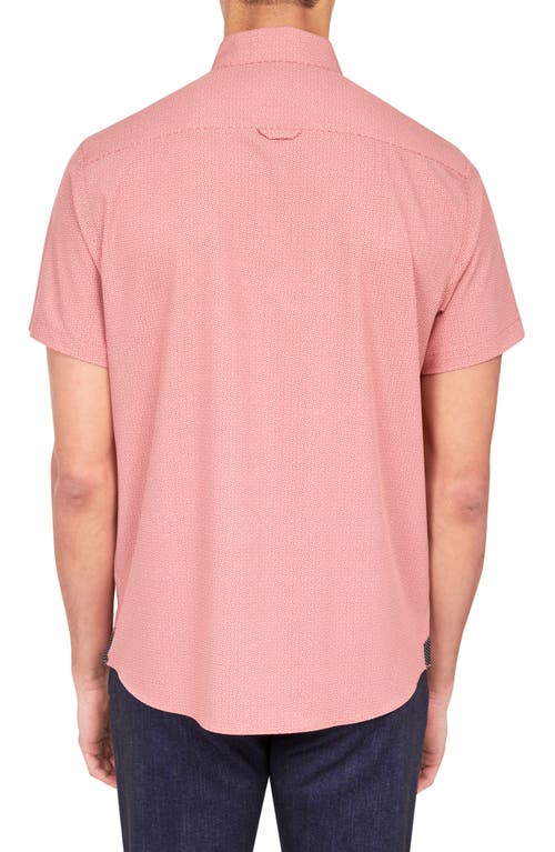 Brooklyn Brigade Wavy Geo Short Sleeve Shirt In Orange