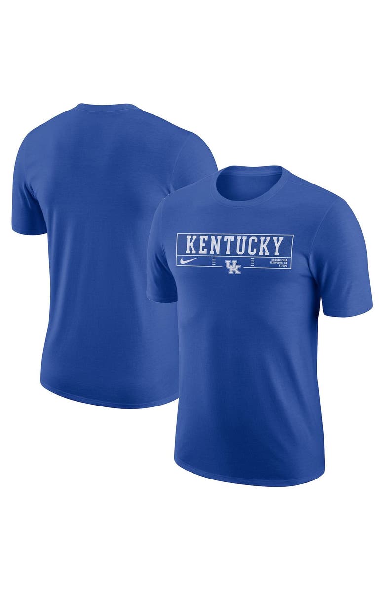 Nike Men's Nike Royal Kentucky Wildcats Wordmark Stadium T-Shirt, Alternate, color, 