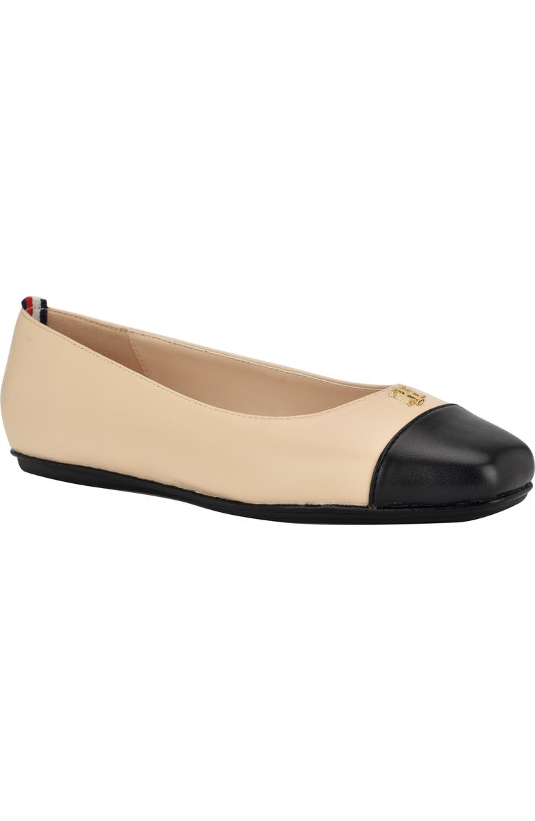 Tommy Hilfiger Bekim Cap Toe Flat, Main, color, Mna01