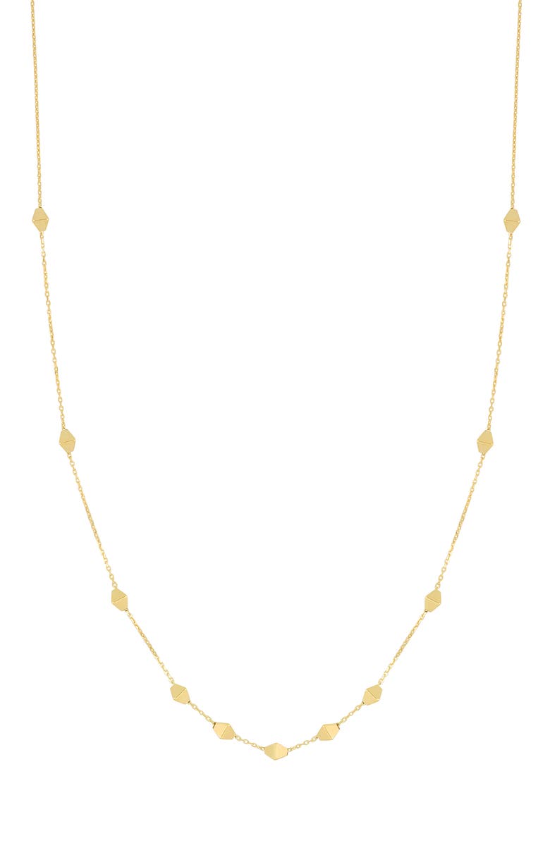 Bony Levy 14K Gold Prism Station Necklace, Main, color, 14Ky