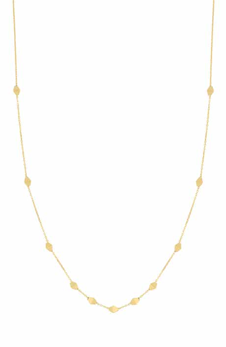 Bony Levy 14K Gold Prism Station Necklace