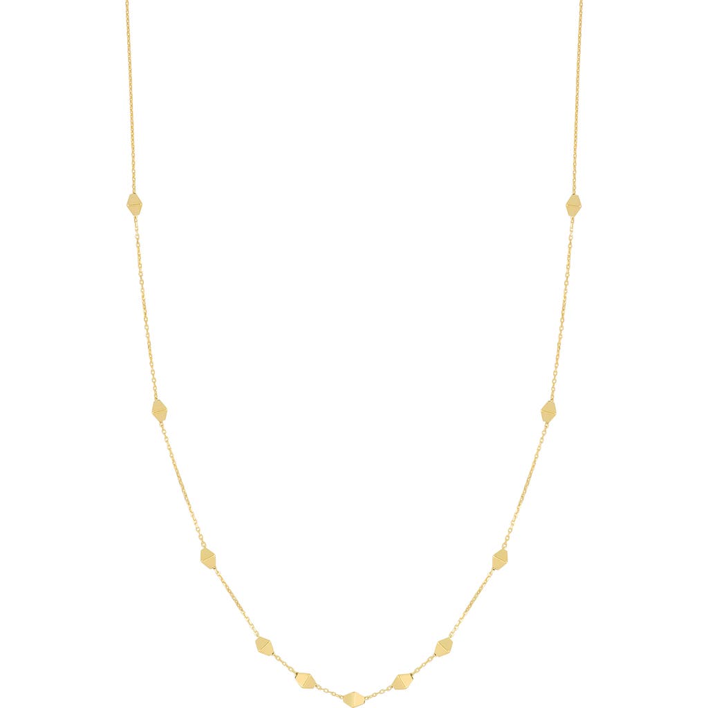 Bony Levy 14k Gold Prism Station Necklace In Gold