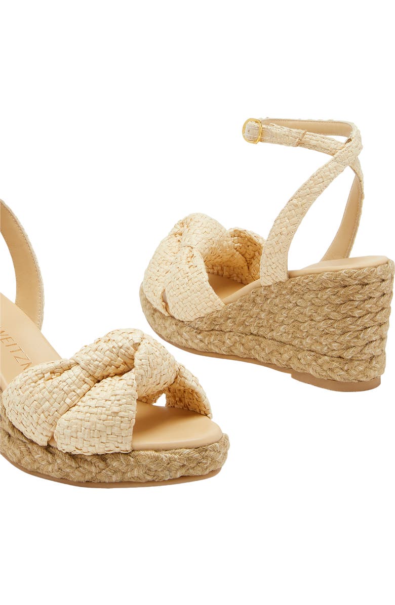 Stuart Weitzman Playa Espadrille Knot Wedge Sandal, Alternate, color,