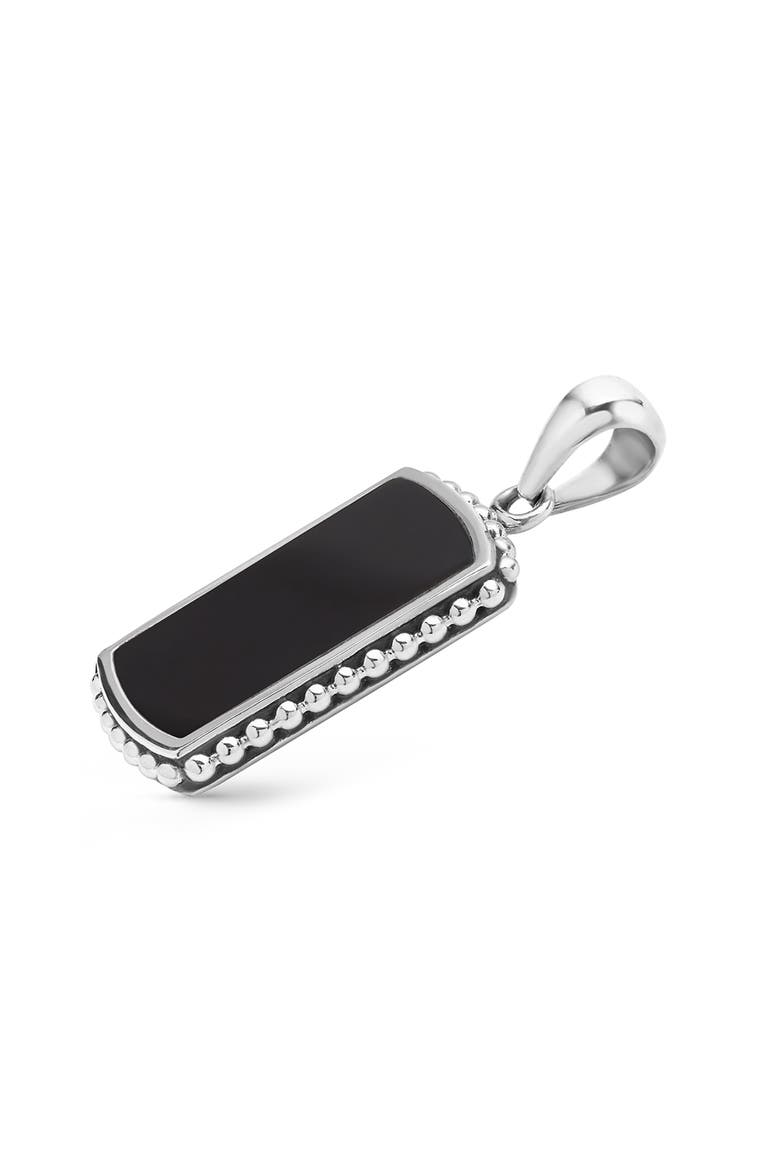 Men's Anthem Black Agate ID Tag, Alternate, color, BLACK