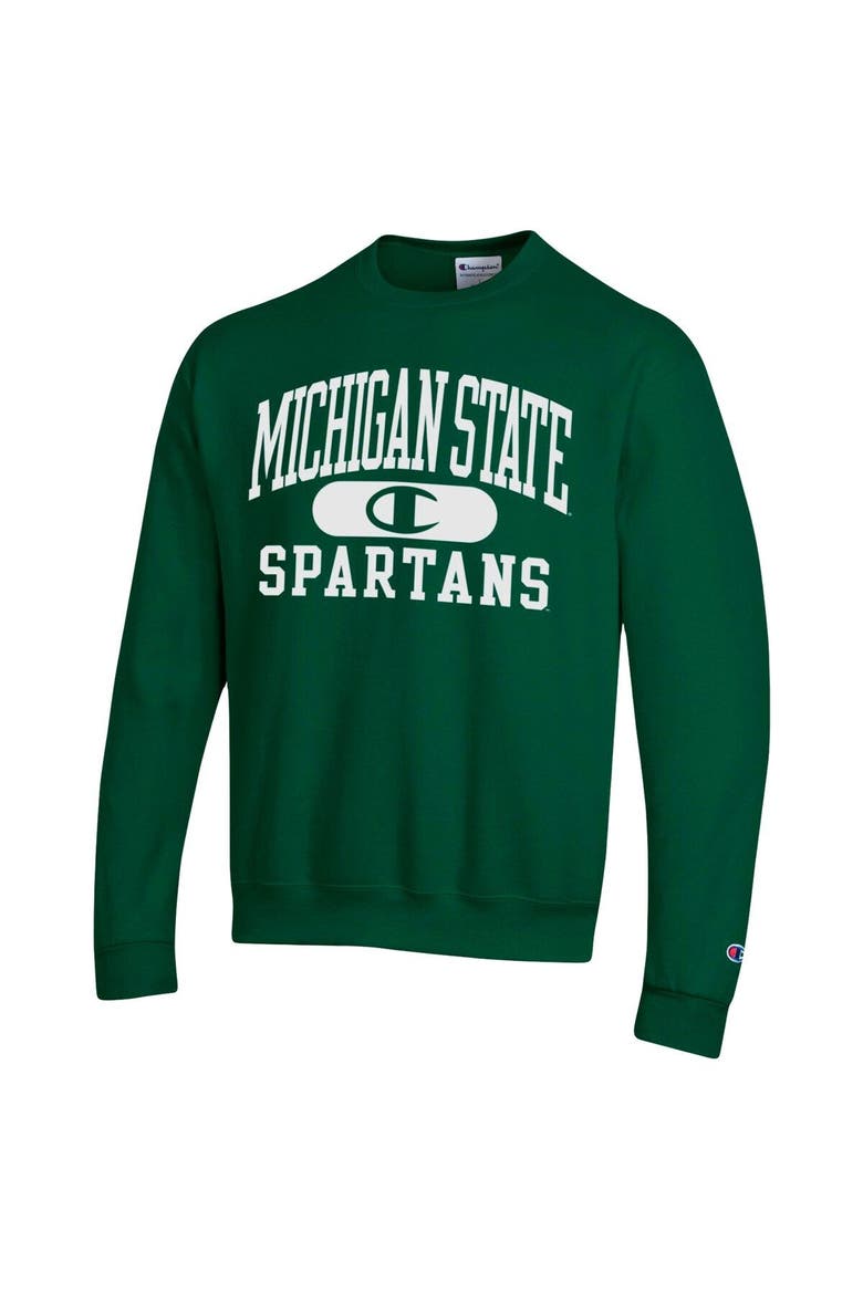 Men's Champion Green Michigan State Spartans Arch Pill Sweatshirt, Alternate, color, Green