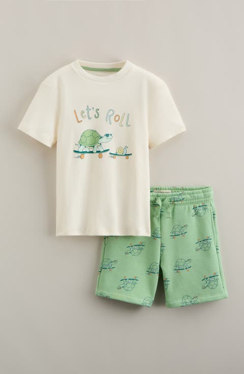 Kids' Graphic T-Shirt & Shorts Set (Toddler, Little Kid & Big Kid)