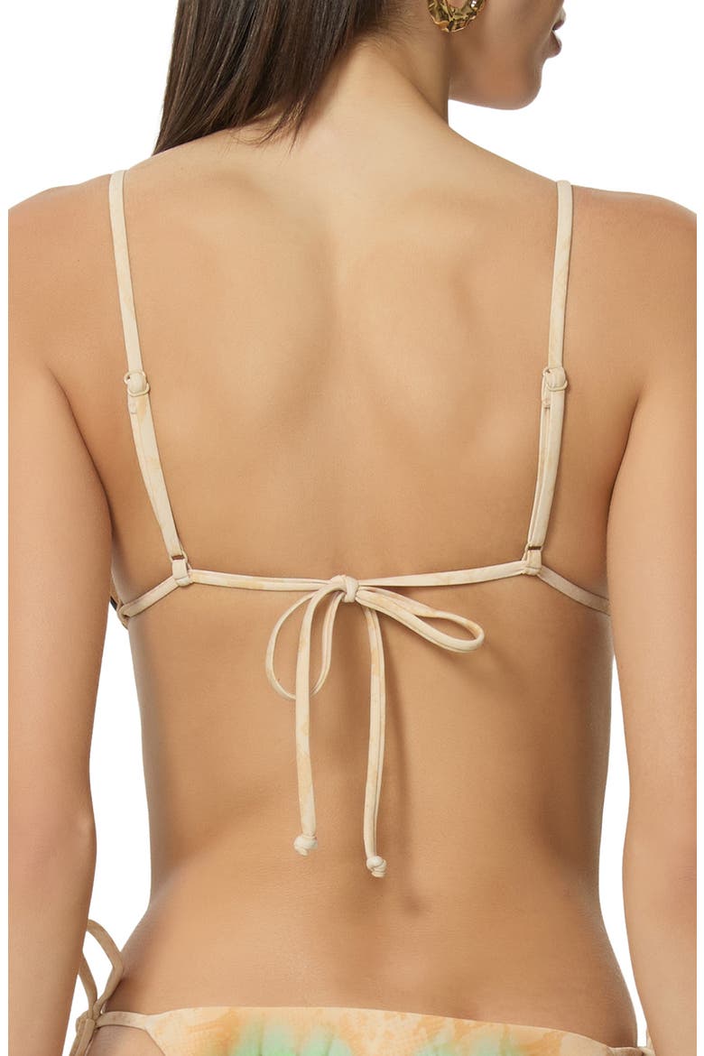 Capri Beaded Bikini Top, Alternate, color, LIME BUTTERFLY